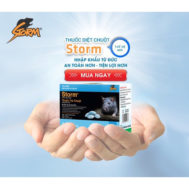 Thuốc diệt chuột Storm bịch 1 kg (250 viên)