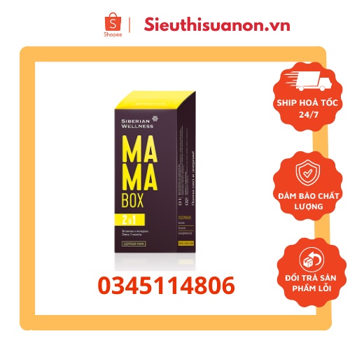 [ Mama box tương trợ mẹ bầu ] thức ăn chở che hiện trạng sức khỏe MAMA BOX – 30 gói/hộp – 3 viên nang, 2 viên nén/túi