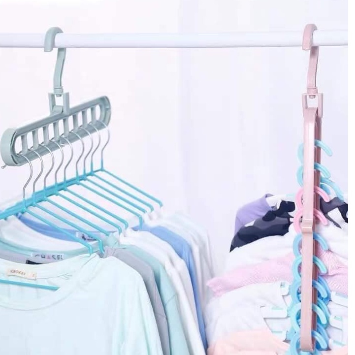Móc Treo Quần Áo Tiết Kiệm Diện Tích 9 Lỗ