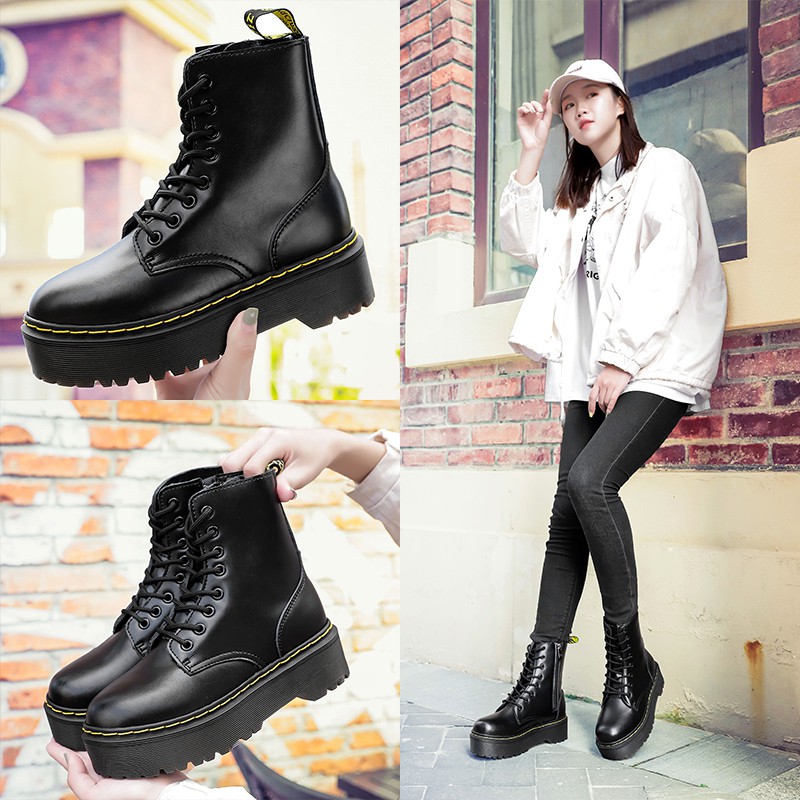 Dr Martens Men Lether Boots Platform Boots For Women Men s Boots Leather Size 35-45