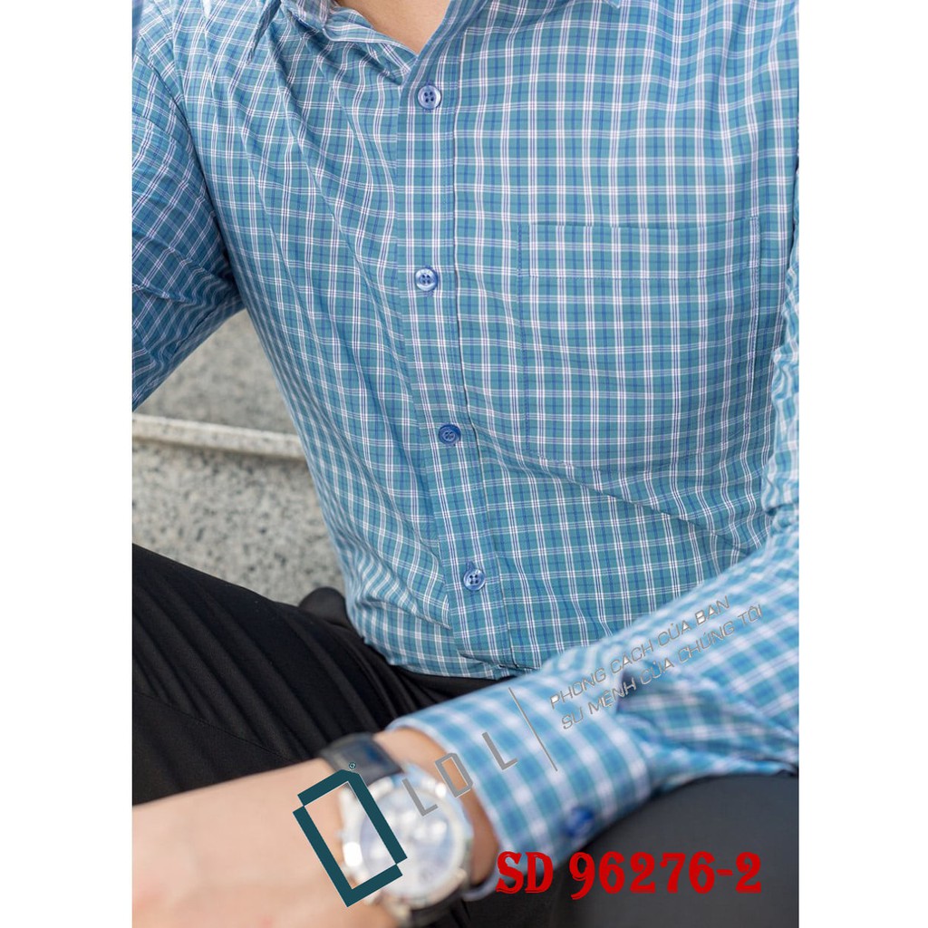 Áo sơ mi nam dài tay công sở LDL, 100% cotton, với  thiết kế đơn giản lịch sự và sang trọng | BigBuy360 - bigbuy360.vn