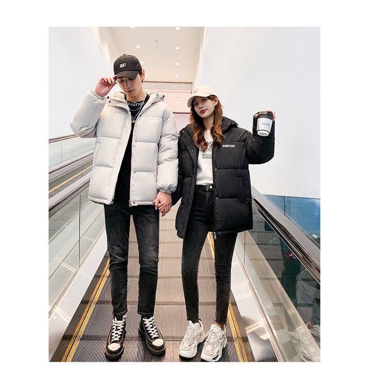 Áo Khoác Phao Siêu Dày lót bông có mũ áo đôi nam nữ Hàn Quốc | BigBuy360 - bigbuy360.vn