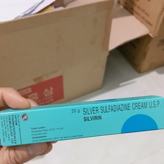 SILVER SULFADIAZINE USP cream trị nhiễm khuẩn do bị phỏng ngoài da