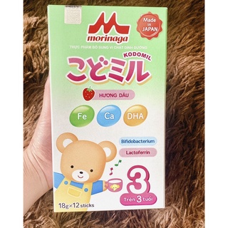 Sữa morinaga số 3 hương dâu date t1/2022