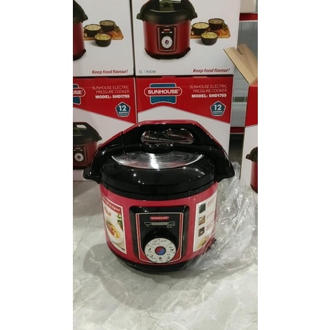 NỒI ÁP SUẤT ĐIỆN ĐA NĂNG SUNHOUSE SHD1755 ĐỎ