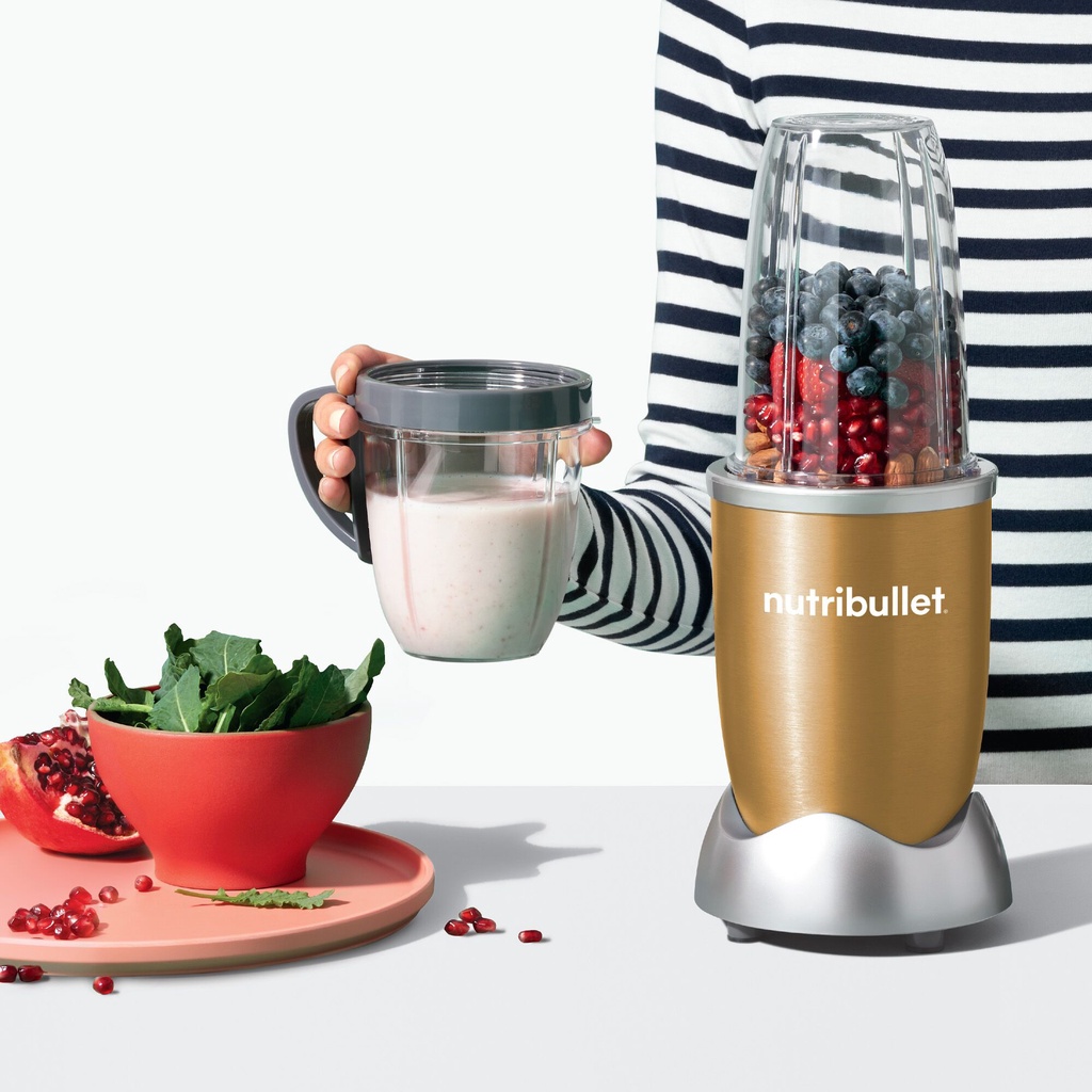 [Mã ELHA22 giảm 6% đơn 300K] [CHÍNH HÃNG] MÁY XAY SINH TỐ CÁ NHÂN NUTRIBULLET 900W (CHAMPAGNE / GOLD)