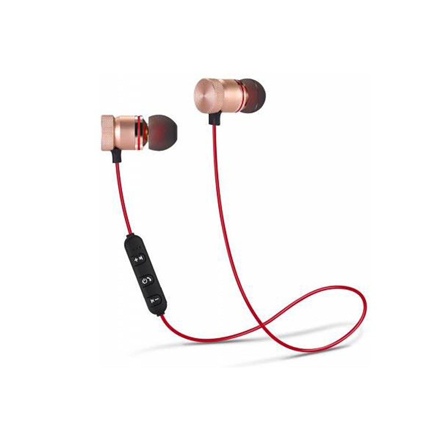 Tai nghe Thể Thao Bluetooth - Sports Sound Stereo (kèm dây sạc) màu vàng phối đỏ