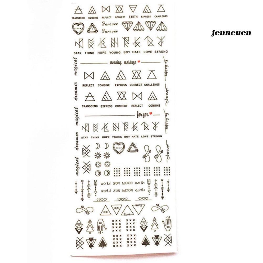 [Hàng mới về] Miếng dán trang trí móng tay nghệ thuật nhiều họa tiết sành điệu