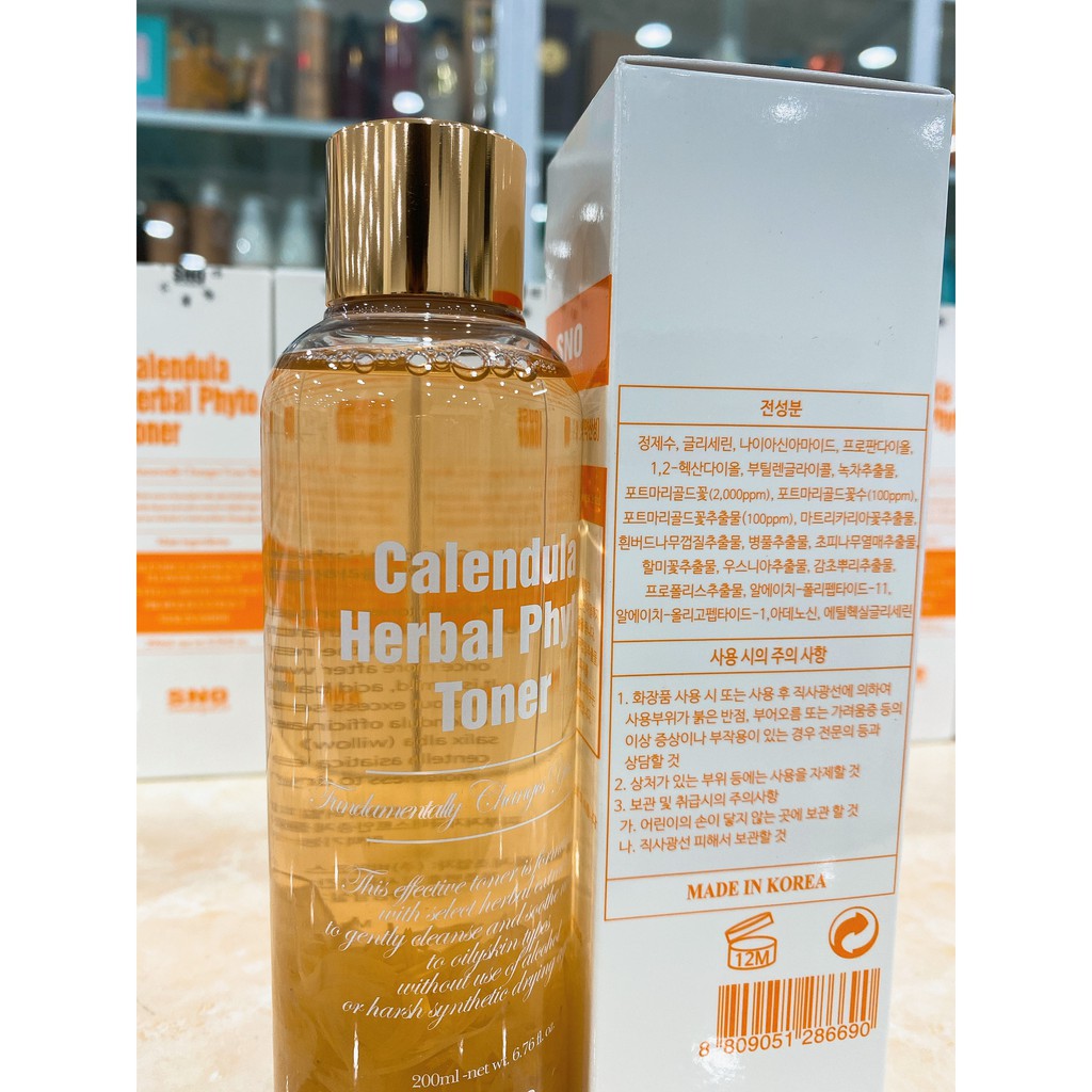 Nước Hoa Hồng Dưỡng Da SNO Chiết Xuất Hoa Cúc Hàn Quốc 200ml