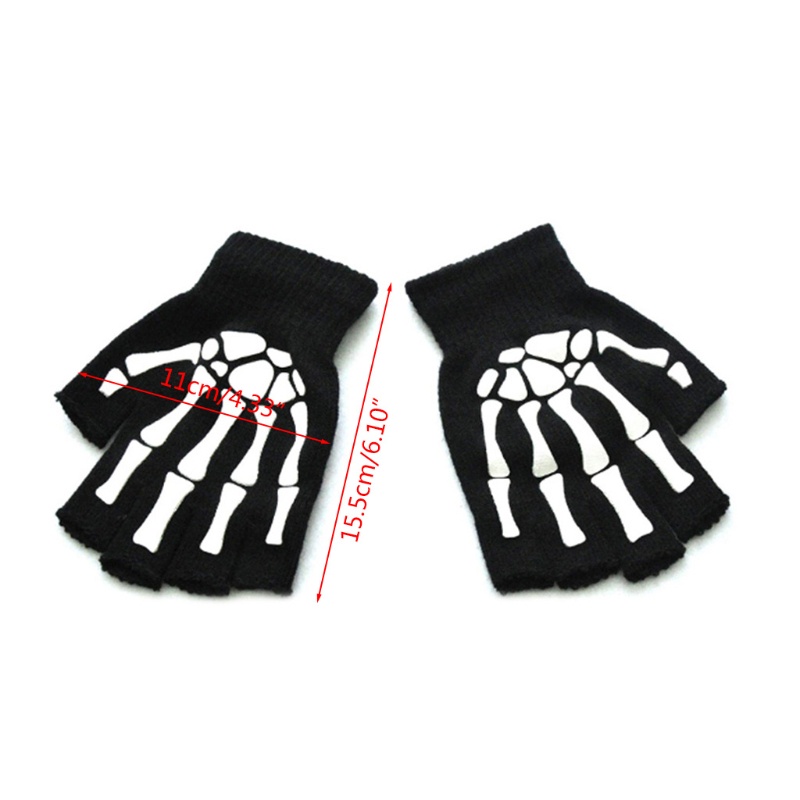 Găng Tay Hở Ngón Hóa Trang Halloween Cho Bé Từ 5-12 Tuổi