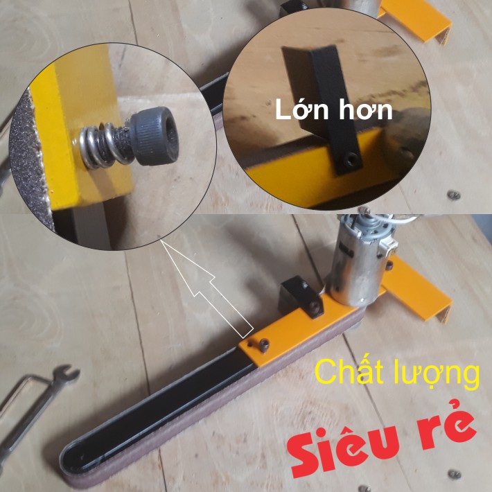 Máy mài dây đai nhám, siêu rẻ cho motor 775, 795