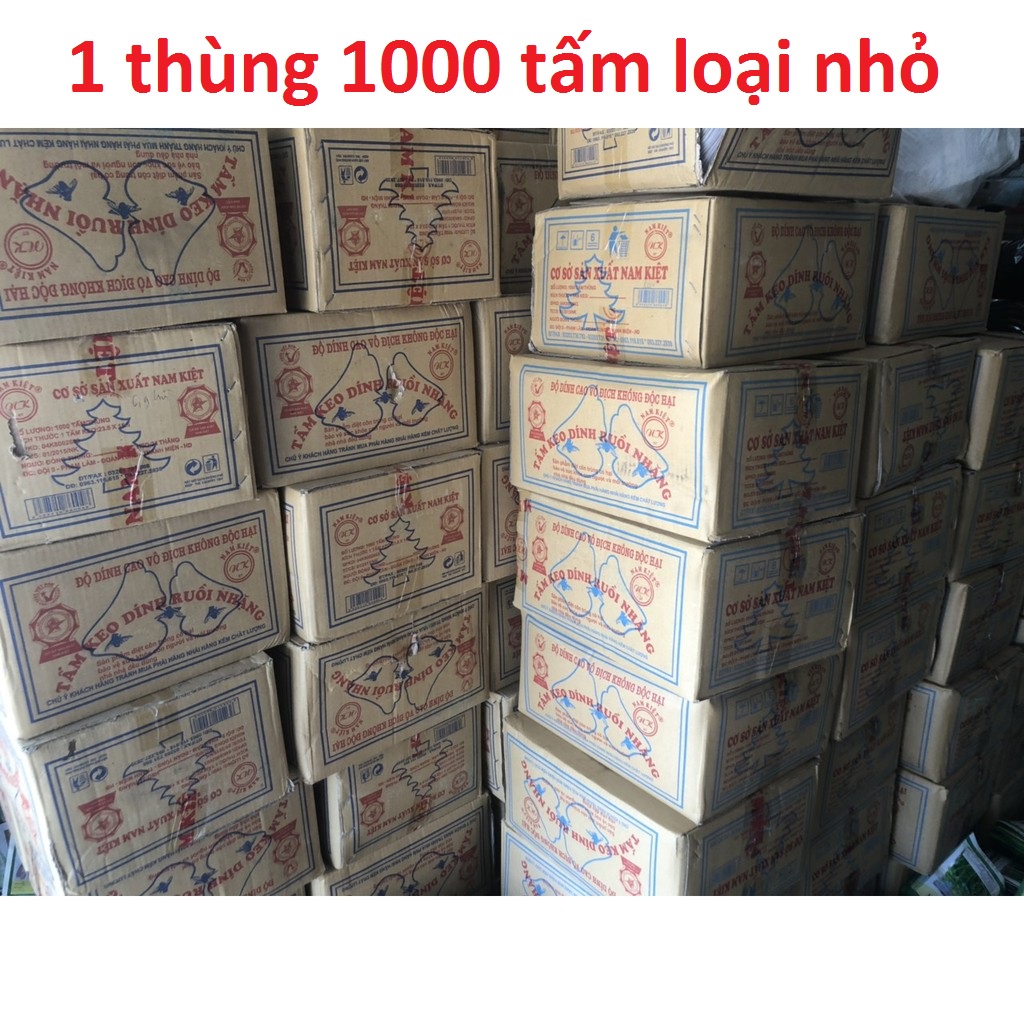 tấm dán bắt dính ruồi nhặng hiệu nam kiệt  ( 1 thùng 1000 miếng loại thùng nhỏ )