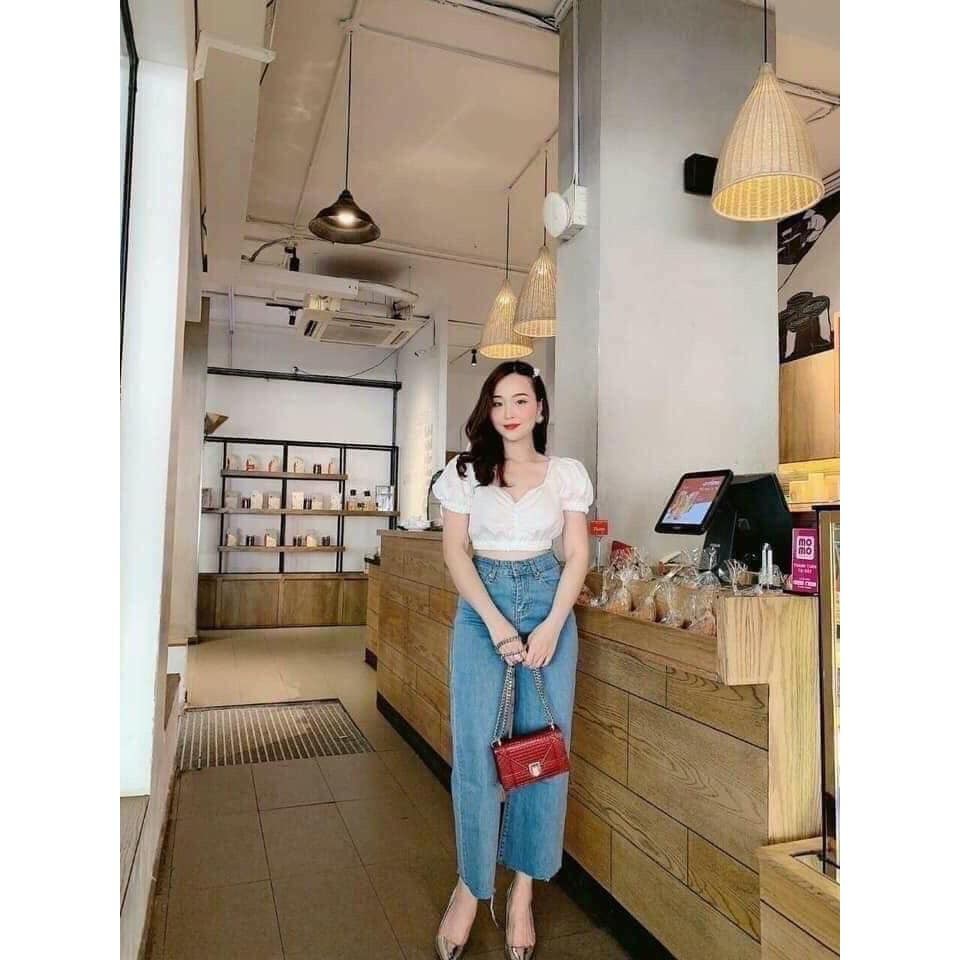 Quần jean nữ ống sớ hàng hoot 20XX