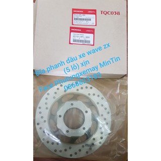 Đĩa phanh dầu xe wave ZX, Future I (5 lỗ) xịn