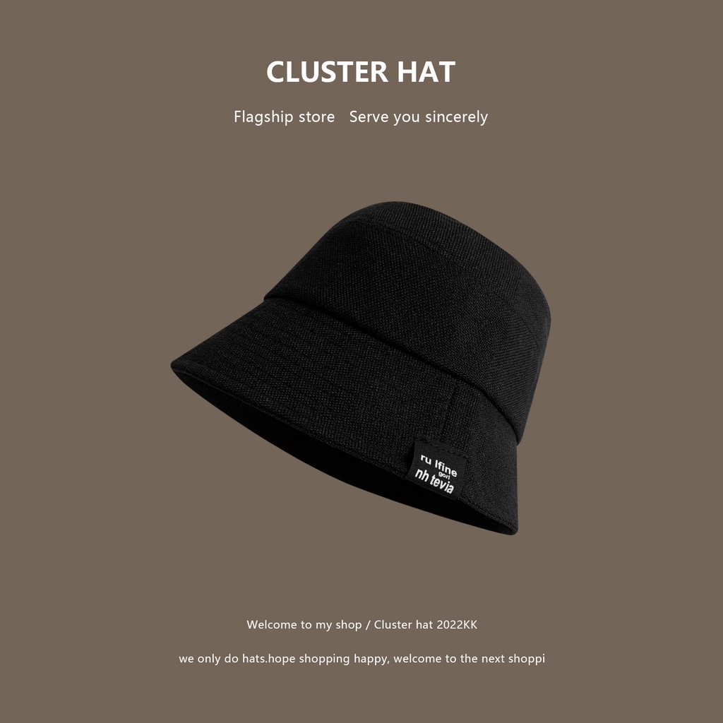 Nón Bucket Chất Liệu Cotton Lanh Thời Trang Xuân Hè Phong Cách Nhật Bản Cho Nữ