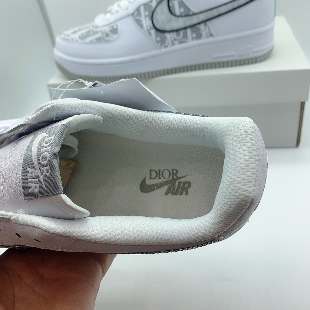 Giày Af1 Dior Trắng đế xám 🏆HOT TREND🏆 Sneaker Nam Nữ Đủ Size : 39-43/Giày AIR DlOR cổ thấp | BigBuy360 - bigbuy360.vn