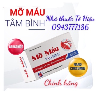 Mỡ Máu Tâm Bình Hỗ trợ giảm mỡ máu, giảm cholesterol và triglyceride
