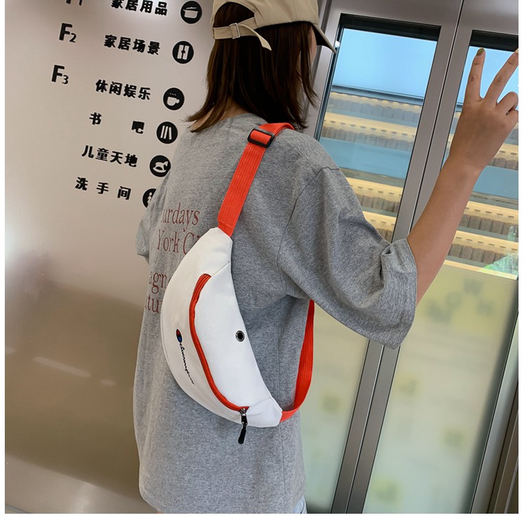 SẴN - Túi Bao Tử Champion Dành Cho Nam/Nữ - 3 Màu Đen/ Trắng/ Xanh