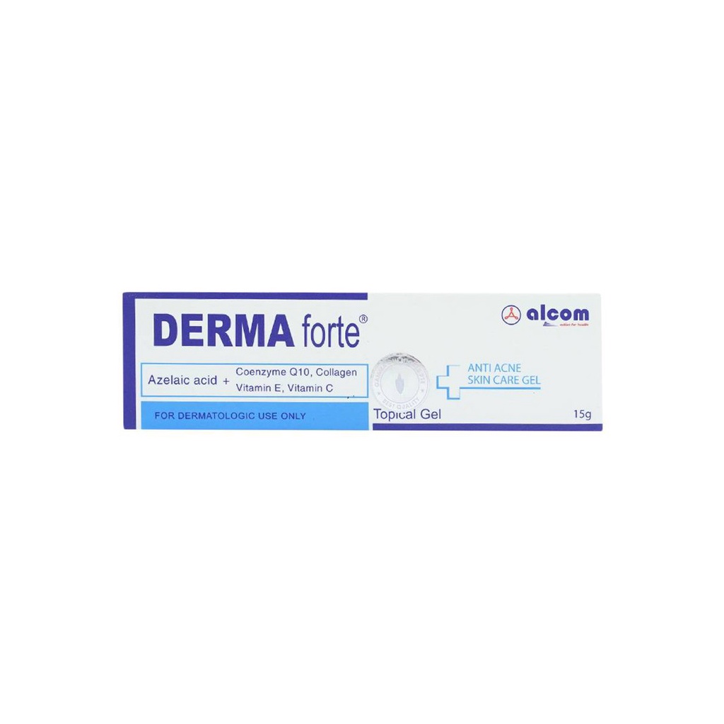 Derma Forte Gel 15g  - Gel Giảm Mụn Thâm, Mụn Trứng Cá, Mụn Ẩn, Mụn Đầu Đen, Ngừa Thâm