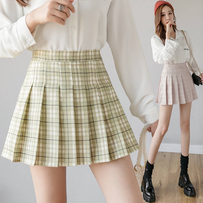 Chân Váy Caro Xếp Ly Thiết Kế Xinh Xắn Cho Nữ Size Xs-2Xl | BigBuy360 - bigbuy360.vn