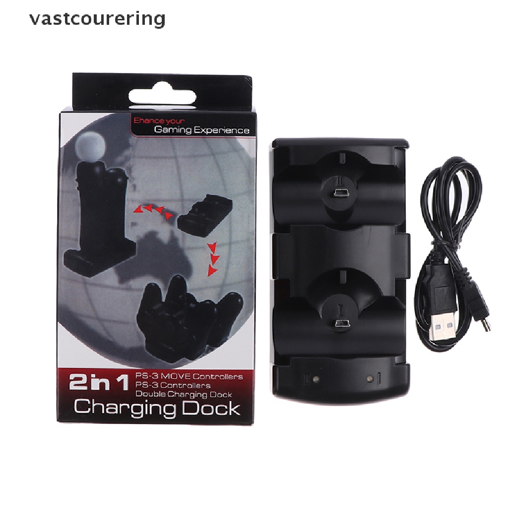 SONY Bộ Sạc USB Kép Cho Tay Cầm Điều Khiển PS3 / PS3