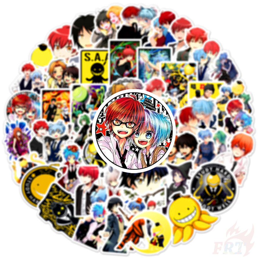❉ Assassination Classroom - Series 03 Anime Korosensei Shiota Nagisa Stickers ❉ 50Pcs/Set DIY Fashion Mixed Waterproof Doodle Decals Stickers