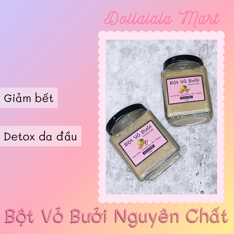 Bột Vỏ Bưởi Nguyên Chất Detox Da Đầu Giảm Bết - Dollalala Mart