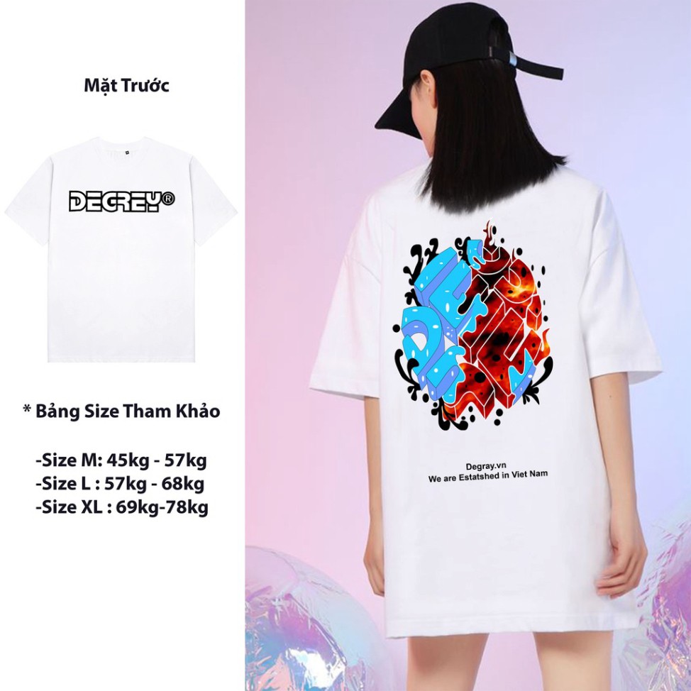 [ ĐỦ SIZE ] ÁO THUN, ÁO PHÔNG TAY LỠ UNISEX FORM RỘNG OVERSIZE DEGREY FREESHIP M53
