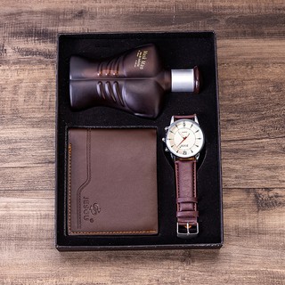 Bộ Quà Tặng Sinh Nhật Cho Bạn Trai ( Chồng ) - Com bo Đồng Hồ + Ví + Nước Hoa Nam ( Đẳng Cấp Phái Mạnh )