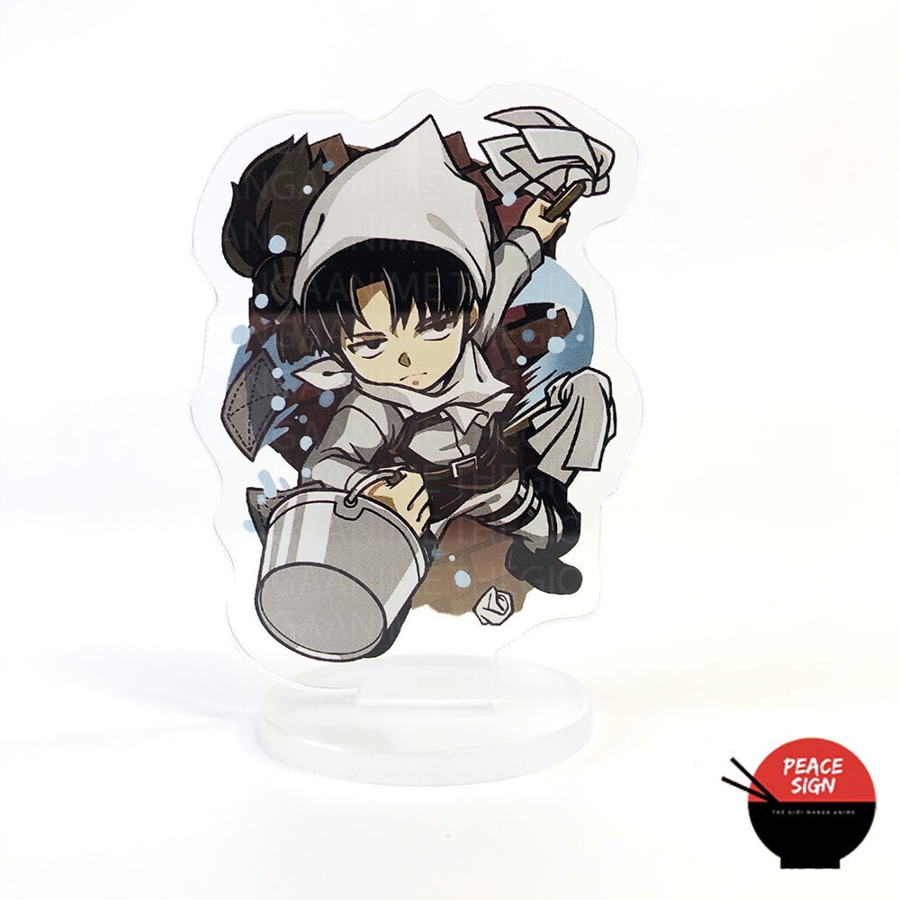 Mô hình mini ATTACK ON TITAN Standee Đại chiến Titan anime chibi mica trưng bày