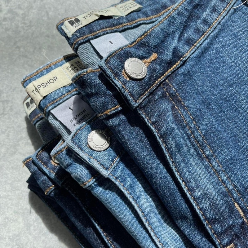 Quần Skinny Jeans Nữ Lưng Siêu Cao Hàng Xuất Chuẩn