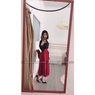 Áo đính đá, chân váy lụa thiết kế HH Clothing