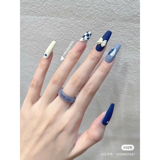 Móng Úp Thiết Kế Đính Nơ