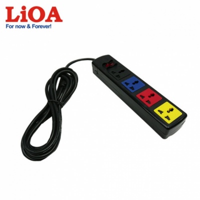 Ổ Cắm Đa Năng LIOA 4 lỗ 3 chấu 4D32N - 4D52N - 4D33N.