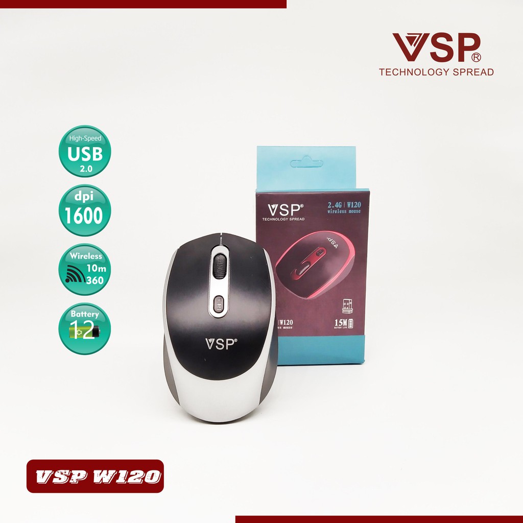 CHUỘT KHÔNG DÂY VSP W120