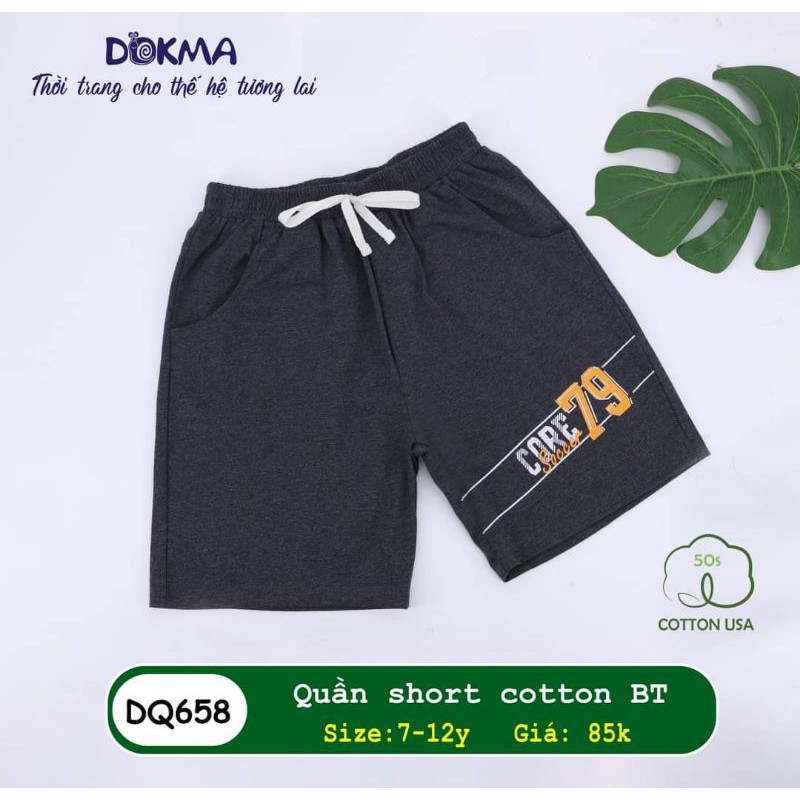 Quần đùi bé trai 7-12 tuổi Dokma DQ175S