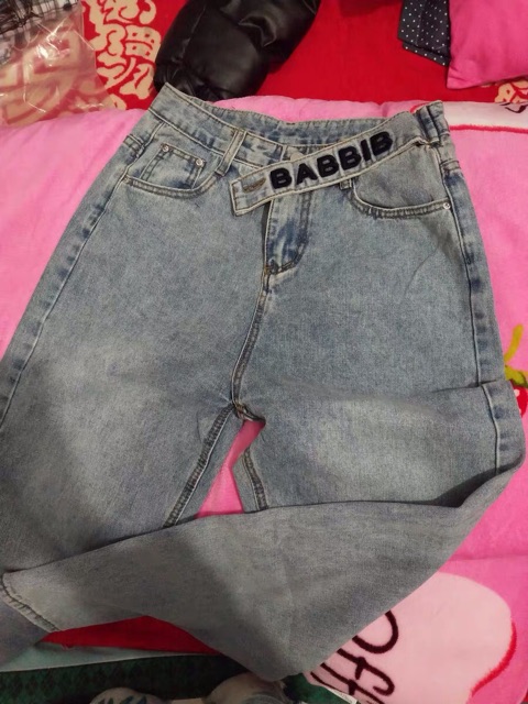 [ORDER+ẢNH THẬT] Quần ống rộng form suông Hyunya đai chéo thêu chữ BARBIB lưng cao tôn dáng siêu chất ❤️ | BigBuy360 - bigbuy360.vn