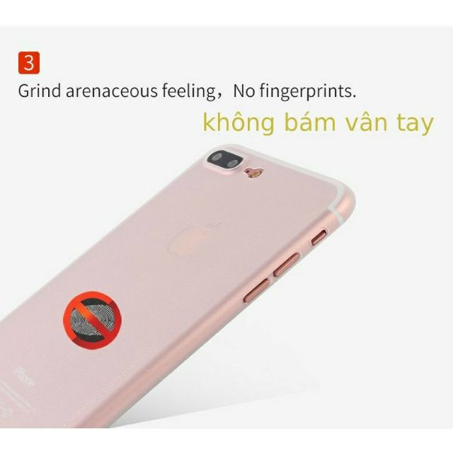 Ốp siêu mỏng memumi iPhone 6 / 7 / 8 / 6 plus  / 7 plus / 8 plus