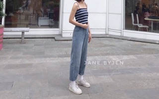 Sẵn_ quần Baggy Jeans lưng cao (ảnh thật shop chụp)