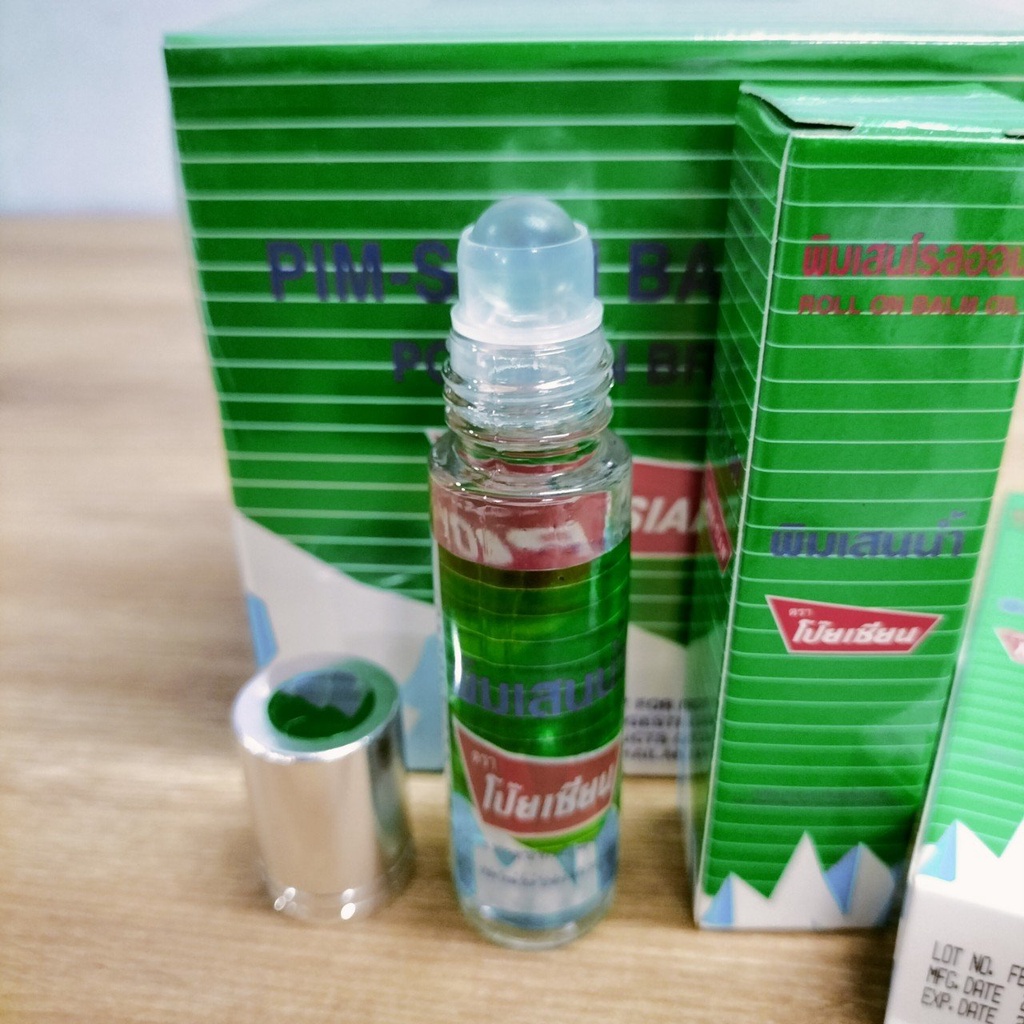 Dầu Lăn Thảo Dược Pim-Saen Balm Oil Poy-Sian 10cc Thái Lan - Mẫu Mới