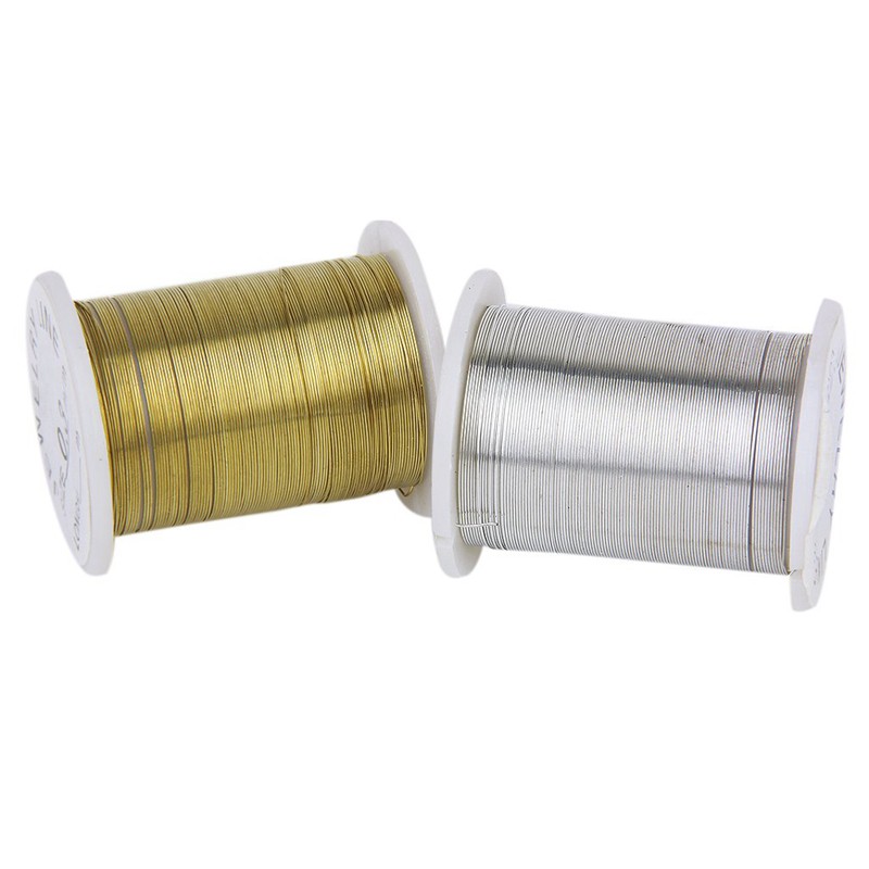 10 Rolls of Copper Wire Beading Thread Cord for DIY Jewellery Making Mixed Color---0.3mm