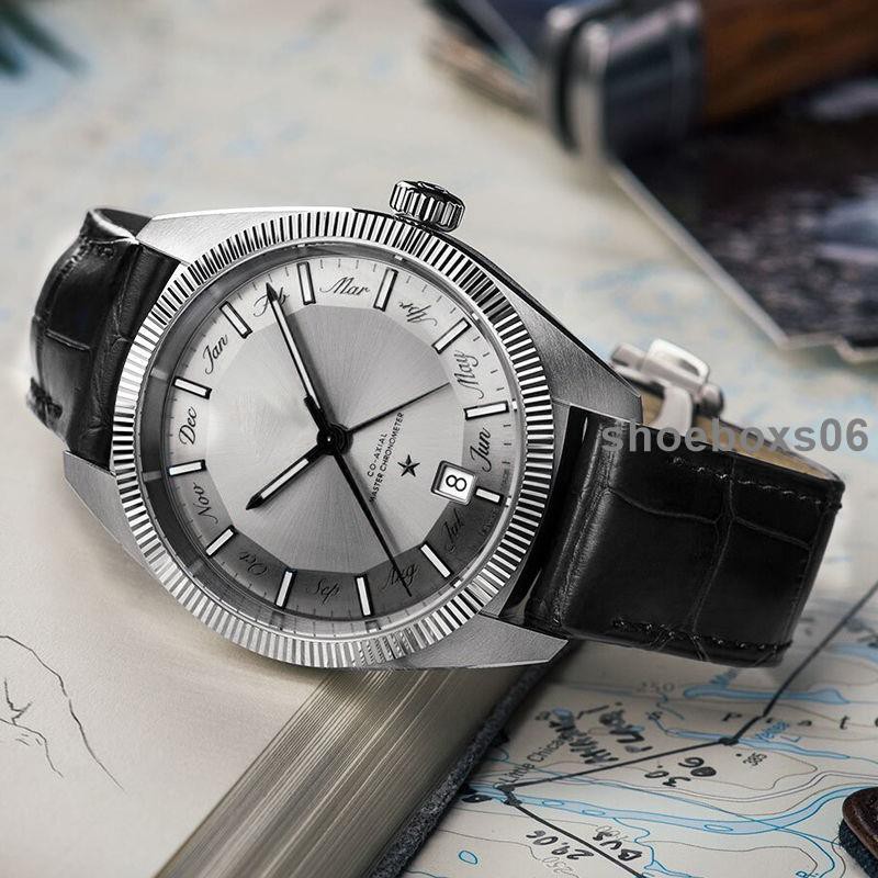 Omega Dây Đồng Hồ Đeo Tay Bằng Da Thật Phong Cách Châu Âu