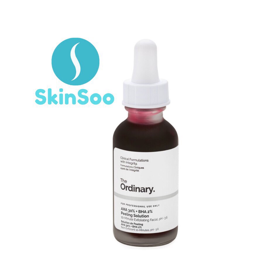 The Ordinary AHA 30% + BHA 2% Peeling Solution - Giải Pháp Peel Da Tại Nhà