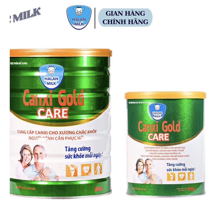 Sữa bột Canxi gold care 400g Cung cấp canxi cho xương chắc khỏe,chống loãng xương,Halan milk