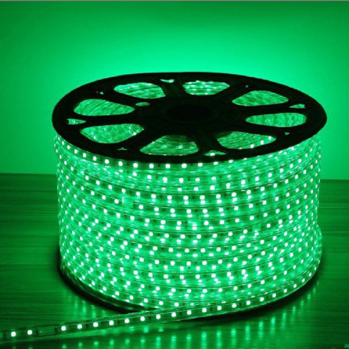 Đèn led dây đôi 2835 220V, Led dây đôi màu vàng xanh dương xanh lá trắng rgb đủ màu, Led dây trang trí quấn cây đèn hắc