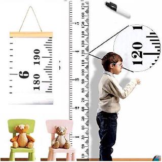 Bảng Đo Chiều Cao Kèm Móc Dán Tường Trang Trí Nội Thất Cho Bé