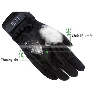  Găng tay 5.1.1 Full Ngón tập thể thao, đi phượt chống nắng!  Jcho nam và nữ