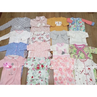 6-9m (Chọn mẫu bé gái) Bodysuit / Sleepsuit bộ áo liền quần kèm vớ cho bé từ 7-9kg