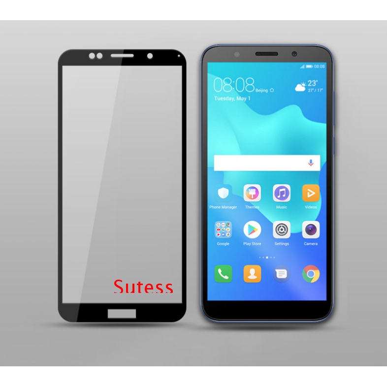 Huawei Y9 Y7 Y7P Y6 Y6P Y5 Prime Pro Lite 2017 2018 2019  Full Glue Full Cover Phone Tempered Glass điện thoại kính cường lực đầy đủ