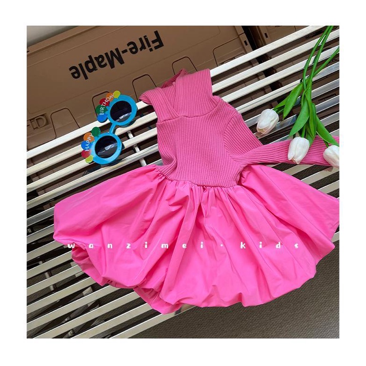 Đầm công chúa tay dài thời trang xuân thu cho bé gái